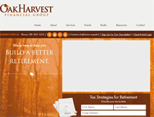 Tablet Screenshot of oakharvestfg.com